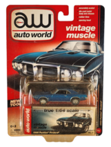 2013 Auto World Vintage Muscle:  Blue 1969 Pontiac Firebird NIP - £9.94 GBP