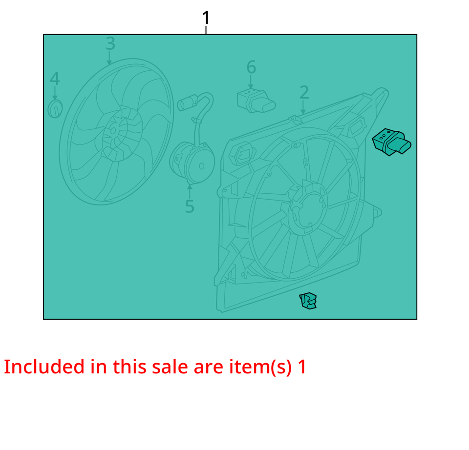 2010 2011 Cadillac SRX New OEM Radiator Fan Motor 20883034 90 Day Warranty! F... Item image 5
