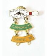 Mississippi Magic Agers Tupelo ‘96 Lapel Pin Clarksdale ‘93  Bowling Bowler - $19.59