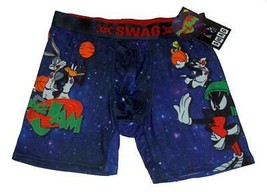 SWAG Space Jam Characters Stars Weaved Band Navy Blue Boxers Men&#39;s NWT - £15.30 GBP