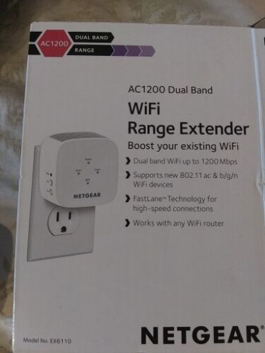 NETGEAR - EX6110 AC1200 WiFi Wall Plug Range Extender Dual Band - $9.95