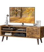 Retro TV Stand with Storage for TVs up to 55 In - £90.49 GBP