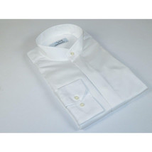 Mens CEREMONIA Pastor Shirt 100% Cotton Turkey Banded Collar #stn 13 hyk White image 7