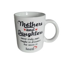 Coffee Mug Mother Daughter Heart Love Cocoa White - £8.88 GBP