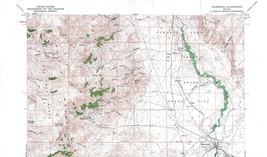 Wadsworth Quadrangle Nevada 1957 Topo Map Vintage USGS 15 Minute Topographic - £13.59 GBP