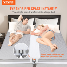 2-in-1 Bed Bridge Twin to King with Attached Sheet - Twin Bed Connector ... - £30.05 GBP