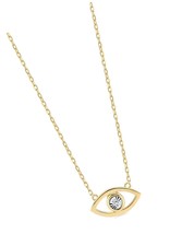 Necklace | 14k Yellow Gold Open Evil Eye | - $529.84