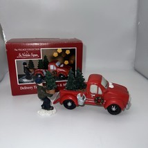 St Nicholas Square Tree Delivery Truck &amp; Man Christmas Village Landscape - $17.99