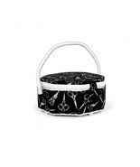 Dritz Scissor Themed Black Octagonal Sewing Basket - £37.62 GBP