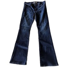 Levis Jeans Womens 33 Slimming Boot Cut Stretch Dark Wash Y2K 34x33 Fit - $24.75