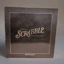 2006 Scrabble Deluxe ONYX Edition Rotating Turntable Black &amp; Silver Wood... - $123.75