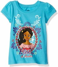 Disney Store Girls Elena Of Avalor Short Sleeve T-Shirt, 2T Aqua Turquoise - £8.70 GBP