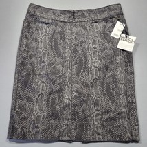 Gap 1969 Women Skirt Size 24 Black Stretch Midi Scaly Grunge Dark Cottage A-Line - £11.44 GBP