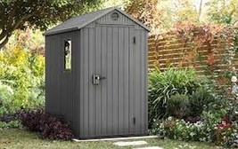 Brand New Brand New Keter Darwin 4 ft. W x 6 ft. D Resin Storage Shed - $415.80