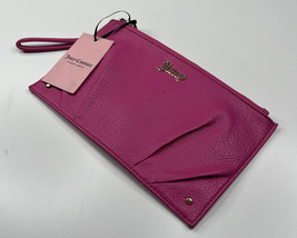 Juicy Couture NWT Fuschia Pleats Please wristlet wallet T6 - £17.26 GBP