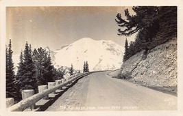 Washington~Mt Rainier From Yakima Park Highway~ Ellis Real Photo Postcard - £7.48 GBP