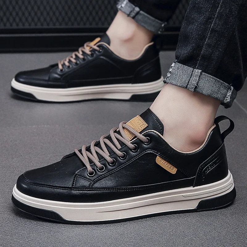 New Fashion Footwear Cool Young Man Street Shoes Flat Breathable Mens Ca... - $52.55