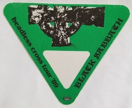 BLACK SABBATH /  VINTAGE ORIGINAL 1989 TOUR CLOTH CONCERT BACKSTAGE PASS - $20.00