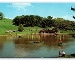 Schenk Lake Oglebay Park Wheeling WV West Virginia UNP Chrome Postcard R2 - $5.39
