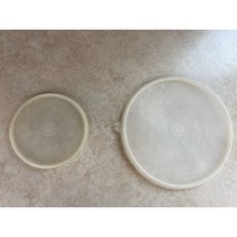 Tupperware Made In U.S.A  5.75&quot; And 9&quot; Used Tupperware Lids - £6.69 GBP