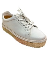 Rag &amp; Bone White Tan Rope Kent Leather Espadrille Platform Sneakers sz 3... - $79.99 CAD