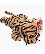 Stripes The Tiger Ty Beanie Baby Collectibles MWMT Vintage P.V.C. Pellets - £10.24 GBP