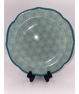 Pioneer Woman Dinner Plate Hyacinth Turquoise With Scalloped Border Edge... - £7.04 GBP