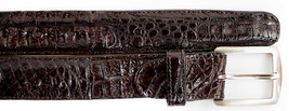 Men's Belvedere Belt Genuine Caiman Crocodile up to Size 44 Brown # 1999 image 2