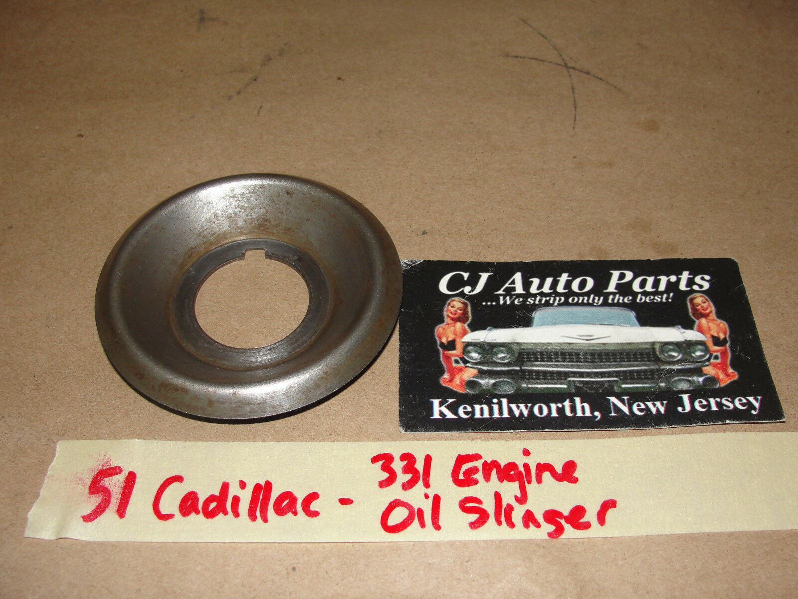 OEM 1951 51 Cadillac 331 ENGINE OIL SLINGER CUP DEFLECTOR V8 - $44.54