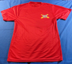 DISCONTINUED US ARMY FIELD ARTILLERY 131A TARGETING OFFICER RED T SHIRT M - £21.18 GBP