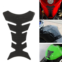 Black 3D Carbon Fiber Fishbone Stickers Car Motorcycle Tank Pad - £4.40 GBP