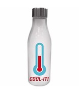 Cool It Glass Water Bottle With Metal Lid - £7.90 GBP