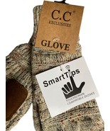 2 X C.C Exclusives SmartTips Touchscreen Women Gloves Leather Patch Text... - $18.89