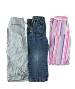 Carters 3T Lot Of 3 Girls 2 Pants and 1 Capris Jeans, Grey Pink/Purple S... - €8,59 EUR