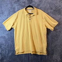Duluth Shirt Mens Extra Large Yellow Polo Heavy Cotton Work Outdoors Tra... - $5.79