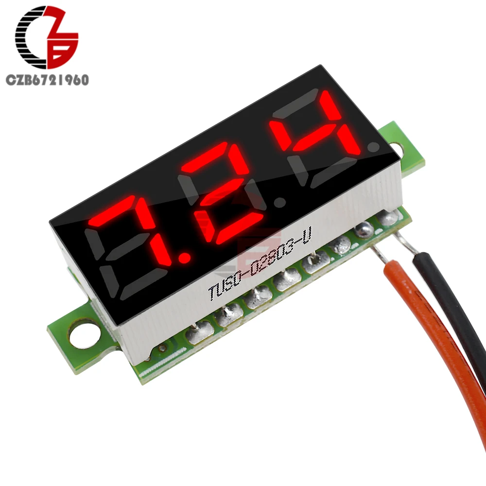 Sporting DC 2.5-30V 0.28 inch Mini LED Digital Voltmeter Voltage Meter Panel 2 W - £23.55 GBP