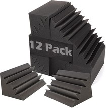 Acoustic Foam Bass Traps -12 Pack Wall Corner Studio Foam, 12 Pack, Bass Traps - £32.16 GBP