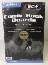 Modern Comic Book Acid Free Backing Boards white backers Pack 100 BCW - £15.14 GBP
