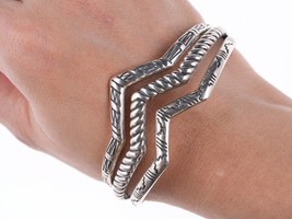 7&quot; Carolyn Pollack Relios Sterling southwestern bracelet - $108.90