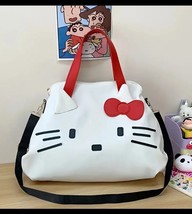 Black Hello Kitty Large Capacity One Shoulder Crossbody Bag Tote Bag Tra... - $591.61 MXN