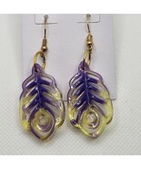 Hand-Poured Leaf Earrings - $2.00