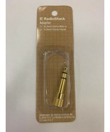 Genuine RadioShack (274-876) 1/4&quot; Stereo Male to 1/8&quot; Stereo Female Adapter - £7.81 GBP