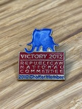 Victory 2012 Republican National Committee 2010 Charter Member Pin KG JD - $11.88
