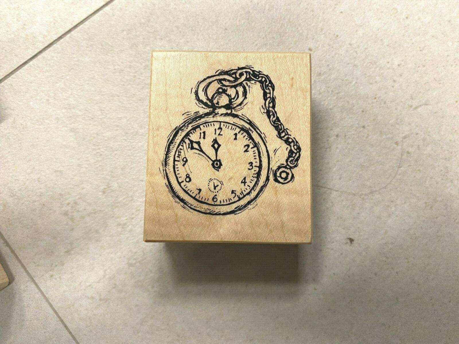 All About Time Clocks New Wood Mounted Rubber Stamps Buy More & Save! Item image 12