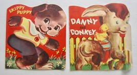 Vintage Childrens Books Lot ~ SKIPPY PUPPY ~ DANNY THE DONKEY 1949 PB - $14.69