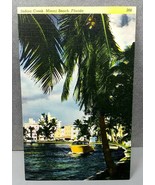 Indian Creek, Miami Beach, Florida Colourpicture Linen Postcard 266 - £8.59 GBP