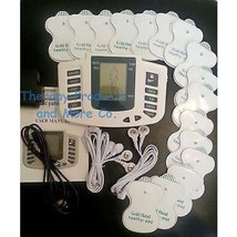 FULL BODY DIGITAL MASSAGER TENS WITH DUAL &amp; QUAD CABLE+ 16 PADS +AC POWER - $43.95