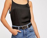 FREE PEOPLE Womens Top Move Lightly Relaxed Stylish Soft Black Size XS O... - $36.57