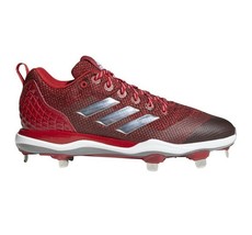 Adidas Power Alley 5 Baseball Cleats Red Silver White Mens 13.5 B39182 - $4.95