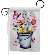 Water Can Plants Garden Flag Floral 13 X18.5 Double-Sided House Banner - £16.05 GBP